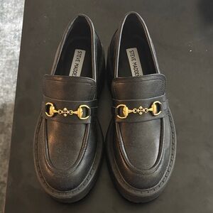 Steve Madden Black Loafers